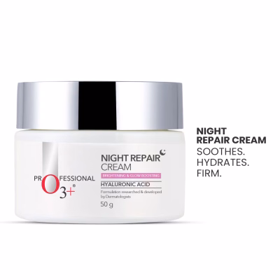 O3+ Night Repair Cream - Moisturiser For Brightening & Glow Boosting Fades (50 g)