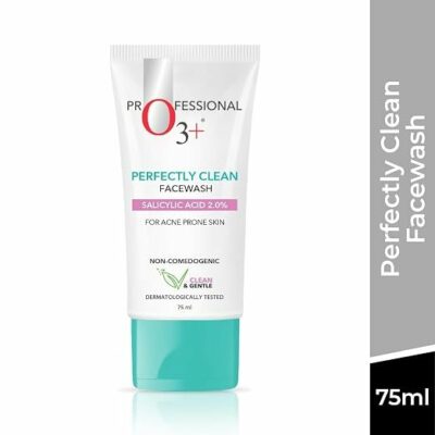 O3+ Perfectly Clean Face Wash with Salicylic Acid 2% For Acne Prone Skin (75 ml)